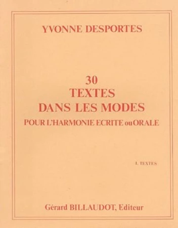 30 textes dans les modes pour l&amp;#039;harmonie écrite-orale : Textes Visuel